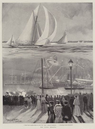The Cowes Regatta de Charles John de Lacy